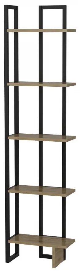 Knižnica Alice dub sonoma/čierna