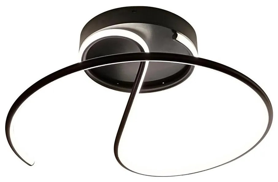 LED Prisadený luster DELTA LED/30W/230V čierna