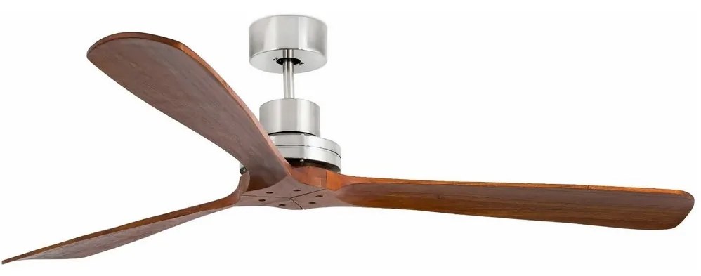 FARO 33464DC-Stropný ventilátor LANTAU XL hnedá/chróm pr.168 cm+dálkové ovládanie