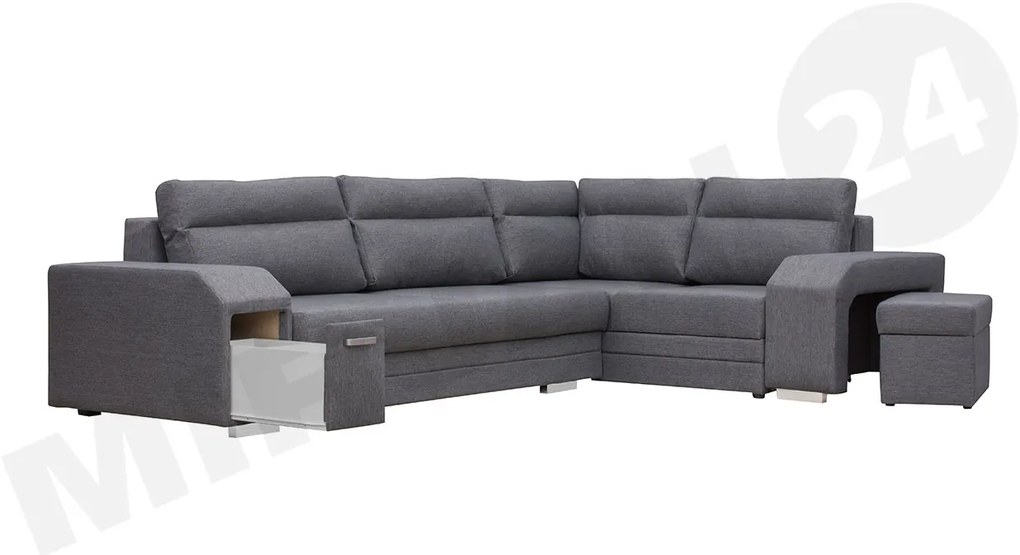 Rohová sedačka s barom Florio, Strana: pravá, Dostupné poťahy: Inari 94