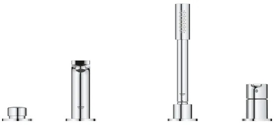 GROHE 19577001 - Vaňová štvorotvorová kombinácia LINEARE lesklý chróm