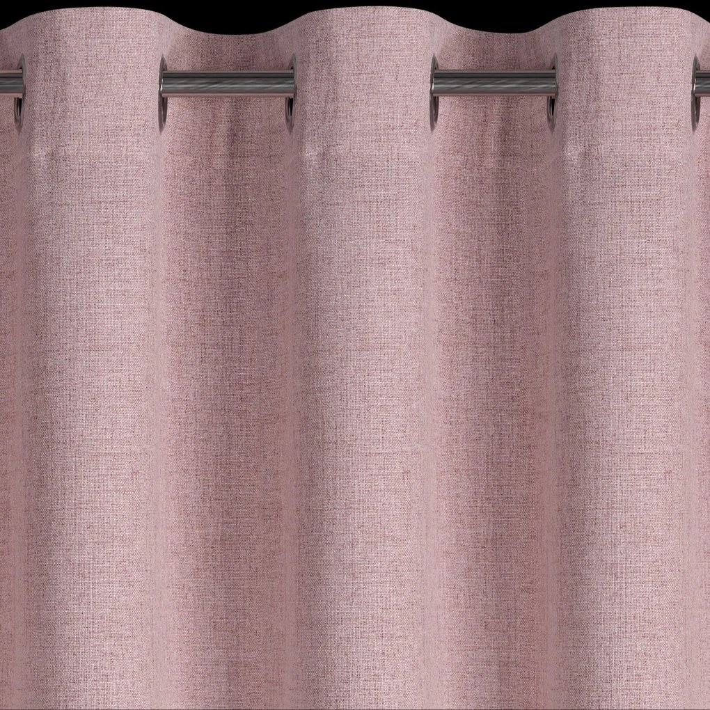 ZÁVES NA KRÚŽKOCH LINDA 140X250 CM RUŽOVÁ