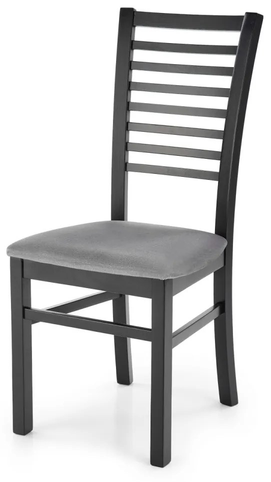 HALMAR Jedálenská stolička Gery čierna/sivá