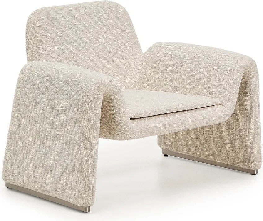 Béžové ženilkové kreslo Melvia – Kave Home