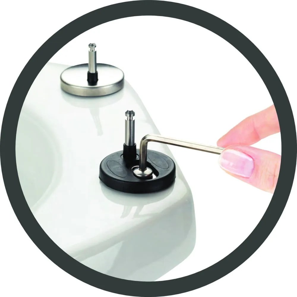 Záchodová doska s automatickým zatváraním 37 x 44,5 cm Ostuni – Wenko