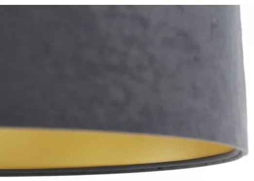 Luster na lanku SWING 1xE27/60W/230V šedá/zlatá