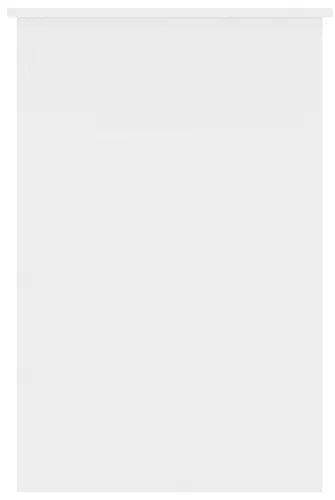 vidaXL Stôl lesklý biely 100x50x76 cm drevotrieska-