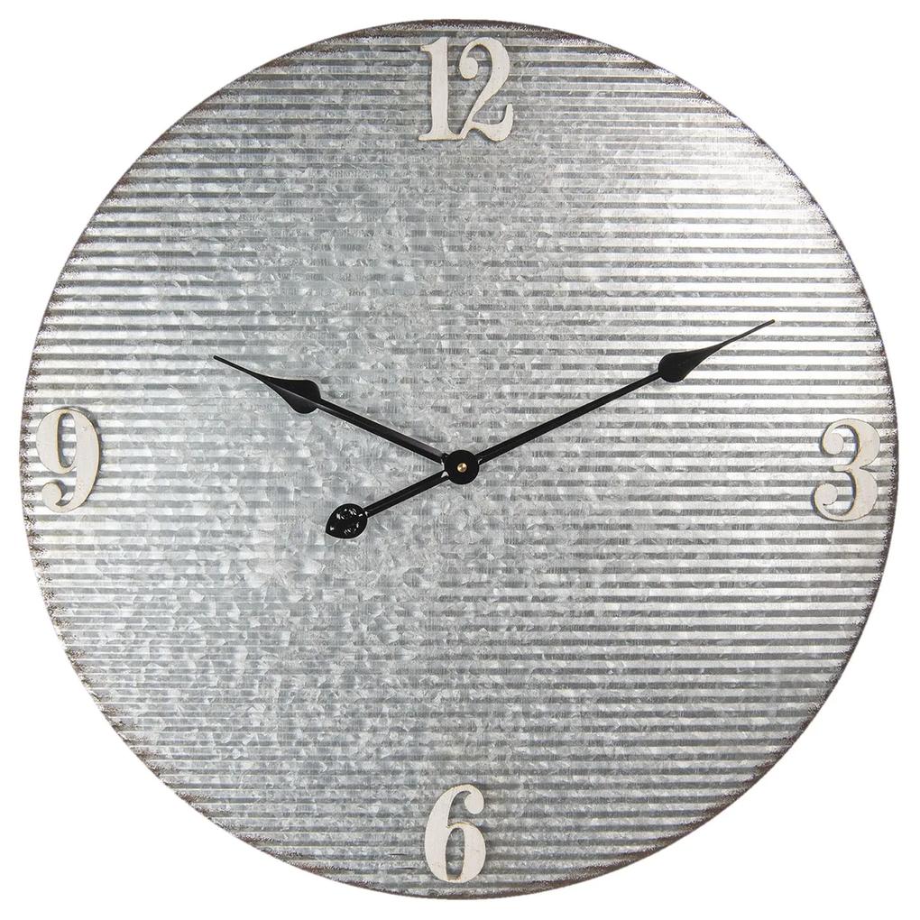 Nástenné kovové hodiny Balast - Ø 60 * 5 cm / 1 * AA