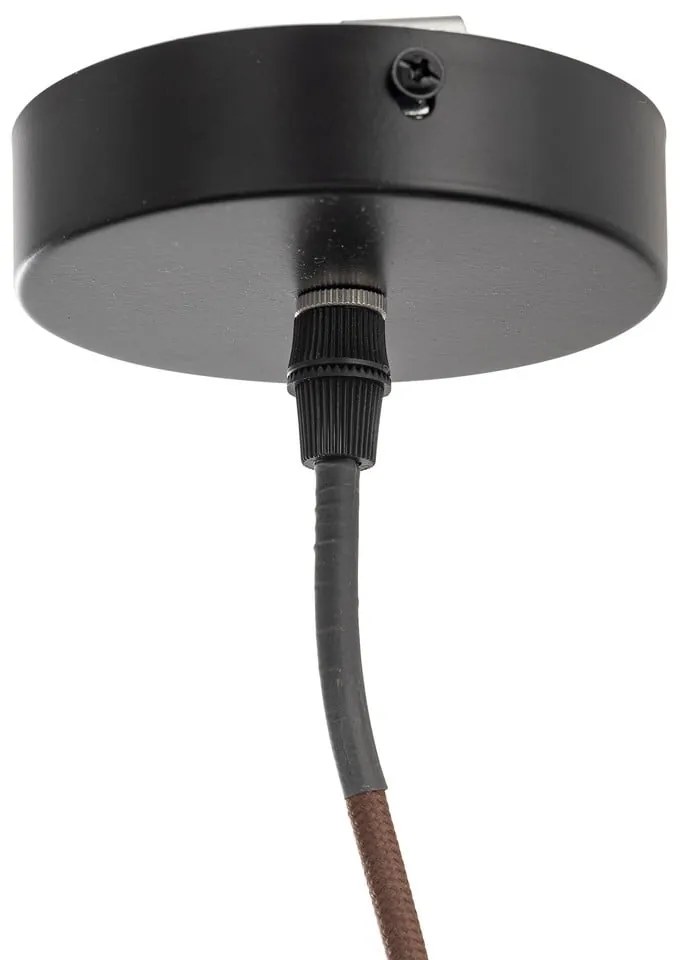 Hnedé závesné svietidlo so skleneným tienidlom ø 27 cm Ilua – Bloomingville