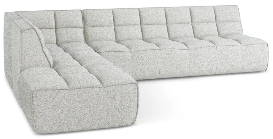 Krémovobiela modulárna rohová pohovka (variabilná) Kalai – Makamii