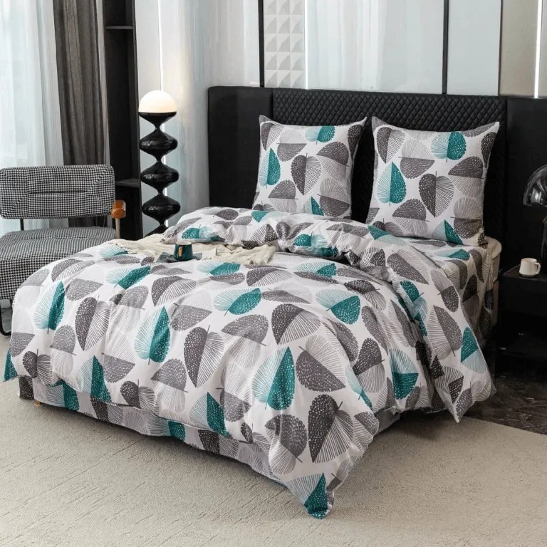 Obliečky z mikrovlákna PULINA sivé Rozmer obliečky: 2 ks 70 x 80 cm | 160 x 200 cm