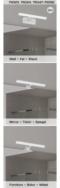 Rabalux 75049 - LED kúpeľňové osvetlenie zrkadla OLIRO LED/9W/230V IP44 60 cm chróm