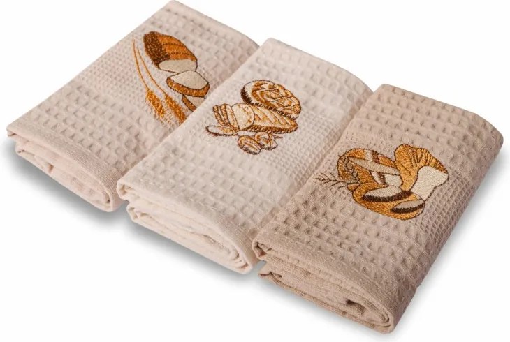 Utierky vaflové na riad Bread set 3 ks EMI