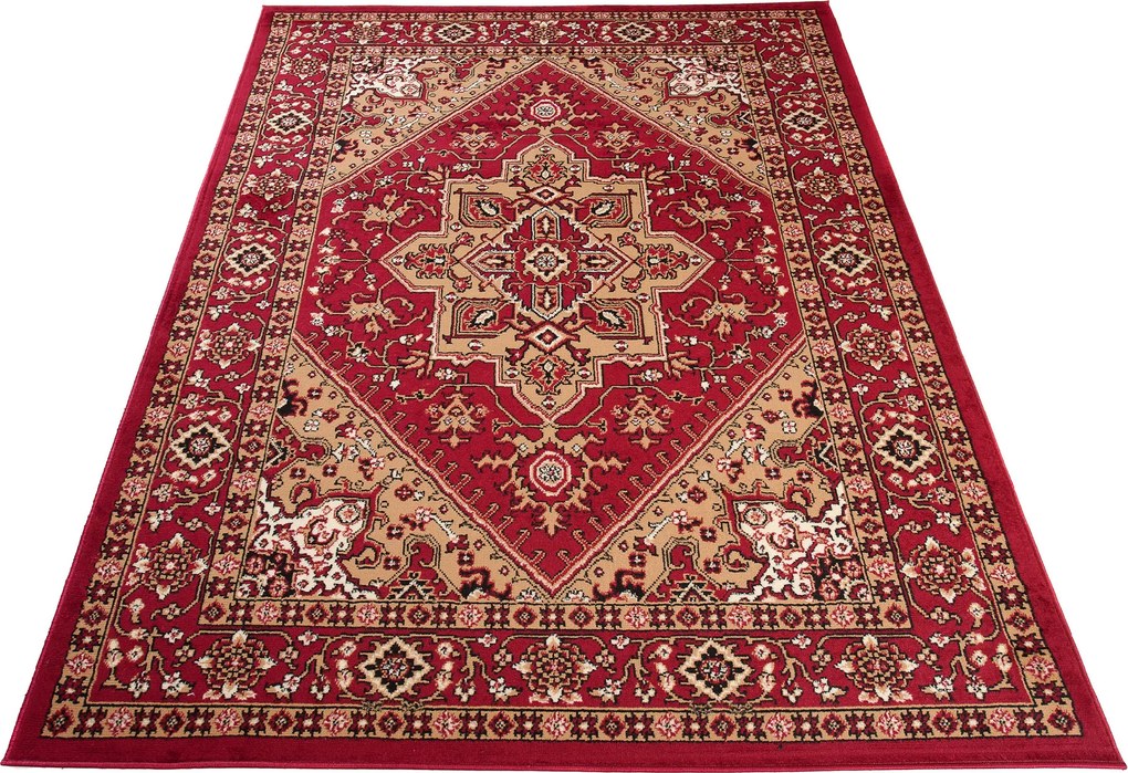 TA Koberec L612A RED EUFRAT BLX Červený Obdĺžnikový Rozmer: 160x230 cm