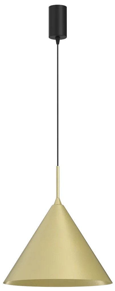 Závesné svietidlo Capital, 1x zlaté kovové tienidlo, (fi 32cm), b