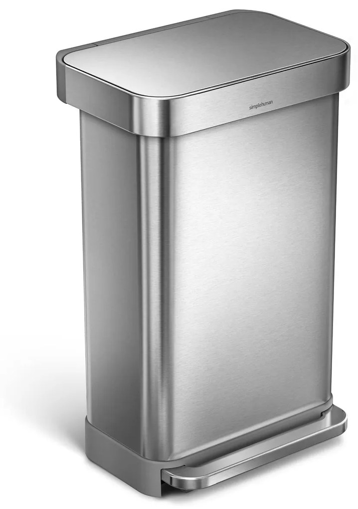 Odpadkový kôš voľne stojací Simplehuman Pedal bin 45 l kartáčovaná nerez oceľ mat SHCW2024