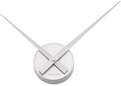 Nástenné hodiny Karlsson 4348SI, Little Big Time strieborné 45cm