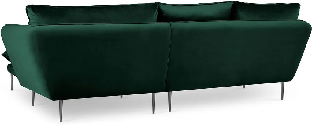 MAZZINI SOFAS Zamatová štvormiestna rohová pohovka Acacia pravý roh 250 × 165 × 96 cm