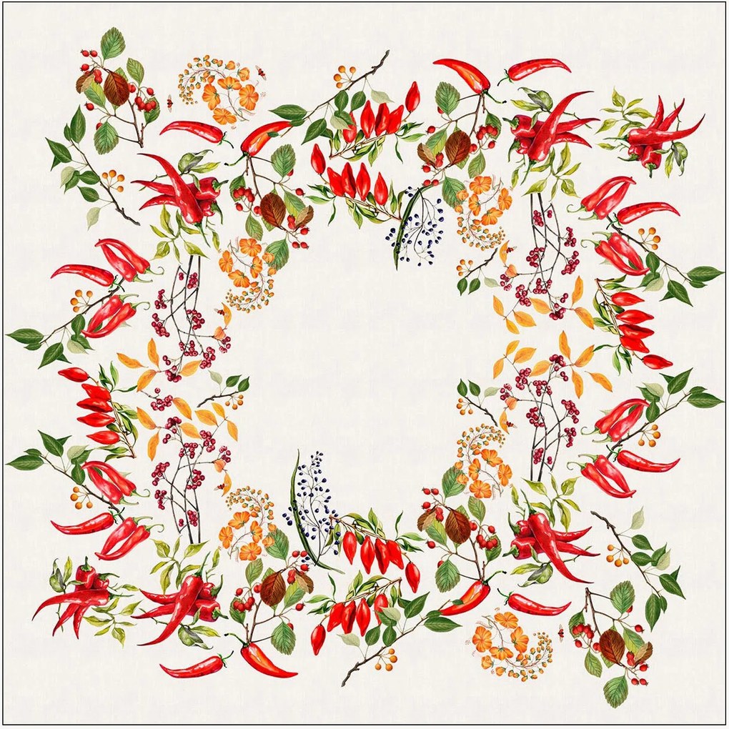 Obrus z vypratého ľanu Piments