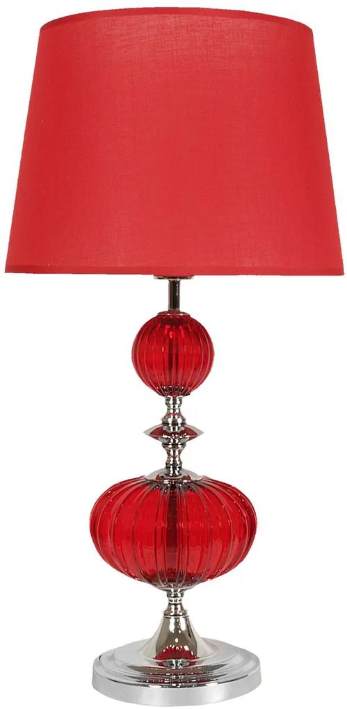 CLX Stolná klasická lampa MARCHE, 1xE27, 60W, červená