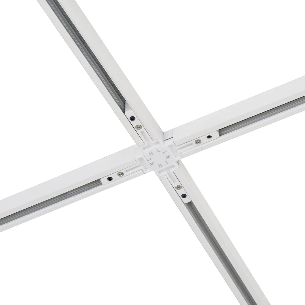 Moderný koľajnicový systém s 10 bodovými svetlami biely 1-fázový - Slimline Uzzy