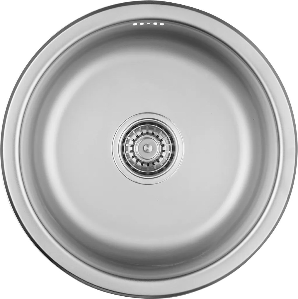 Kuchinox Normal, 1-komorový nerezový drez 430x430x175 mm, hladký dekor, oceľová, LAV-SGN_088T