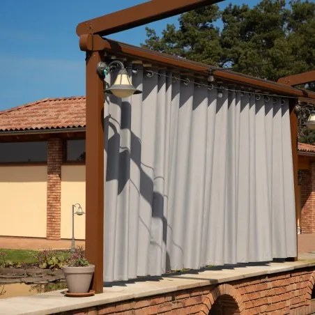 Záhradný záves WAWE 250 cm popol