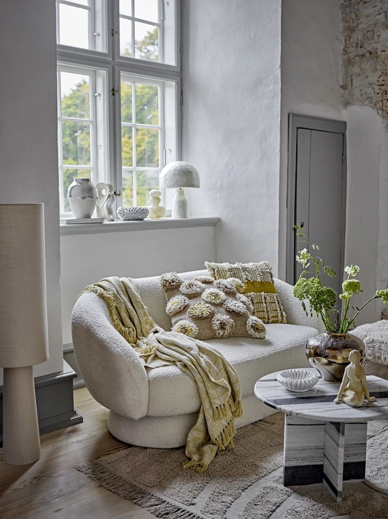 Bloomingville Prehoz z recyklovanej bavlny Pratello Yellow 130 × 160 cm