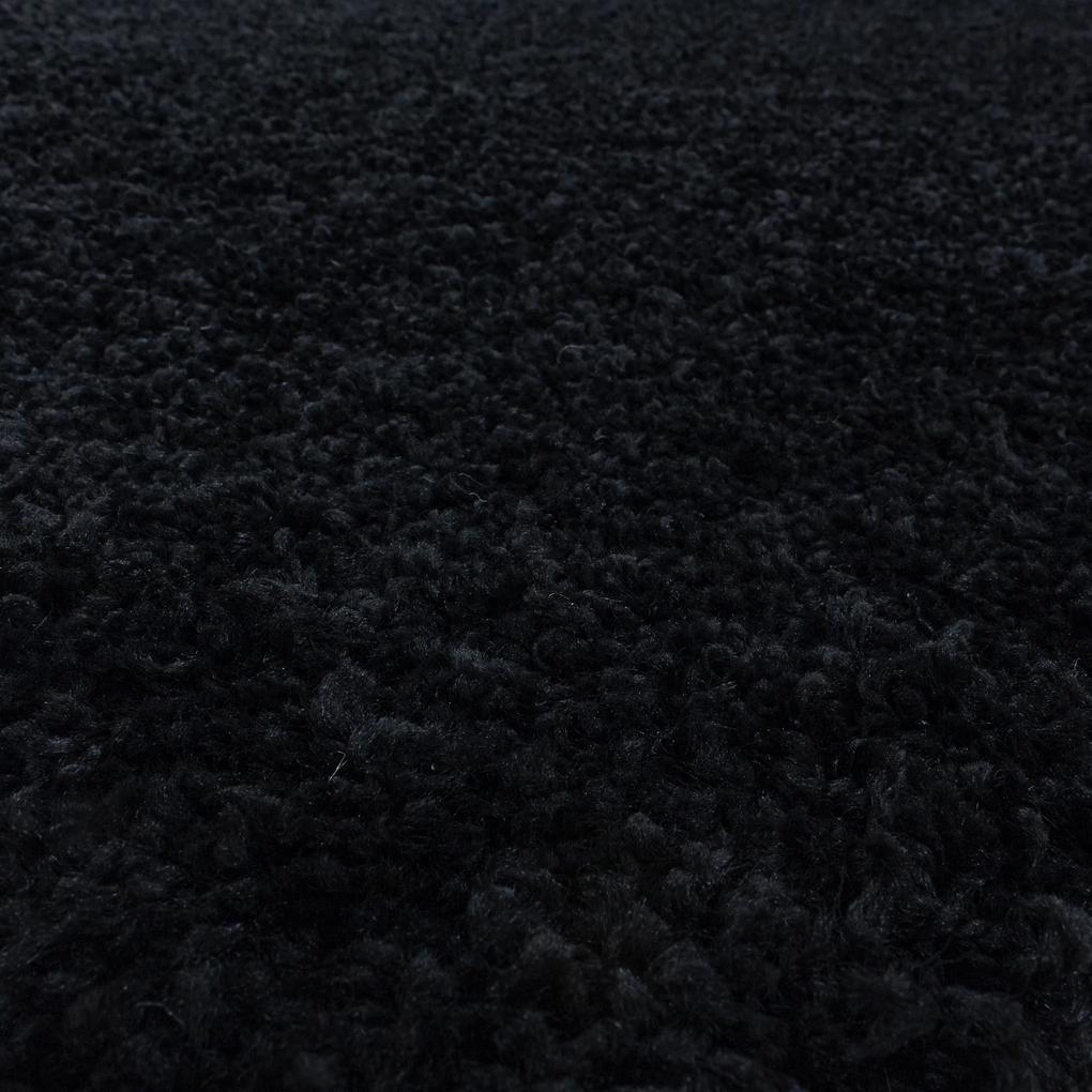 Ayyildiz Kusový koberec SYDNEY 3000, Okrúhly, Čierna Rozmer koberca: 120 cm KRUH