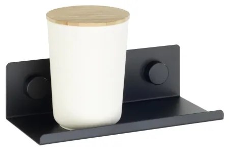 WENKO 71147800 - Polica JET 25x7,5 cm čierna