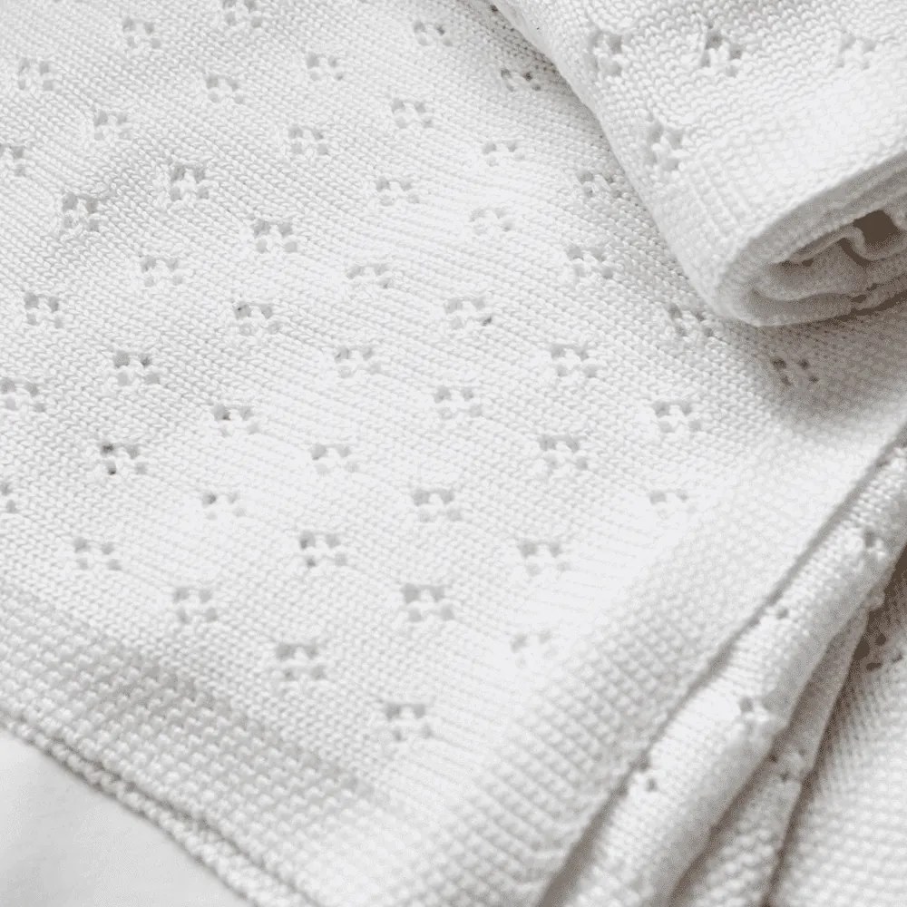 Bambusová prikrivka biela 80×100 cm