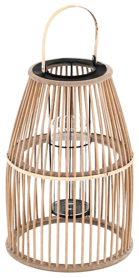 Lampáš-svietnik, 42,2 cm, pírodný bambus, MILES TYP 2