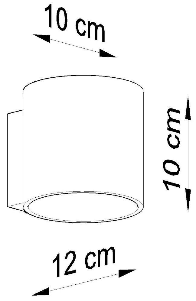 Sollux Nastenné svietidlo ORBIS 1 grey SL_0049