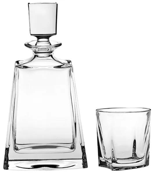 Bohemia Crystal Whisky set Kathrene 99999/00000/484 (set 1 karafa + 6