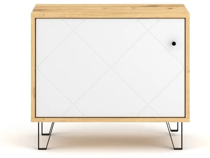 Botník Bilbao 63,4 cm dub artisan/bílý