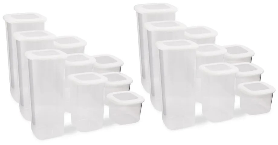 Dózy v súprave 18 ks na potraviny Fresco – Hermia