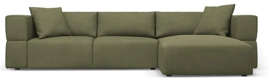 Svetlozelená rohová pohovka, pravý roh Esther - Milo Casa