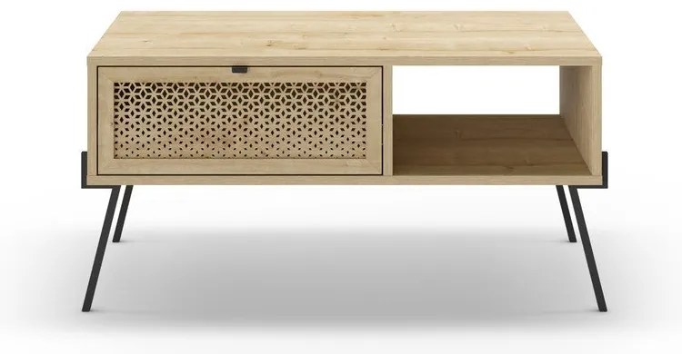 Konferenčný stolík v dekore duba v prírodnej farbe 60x100 cm Ecrin – Marckeric