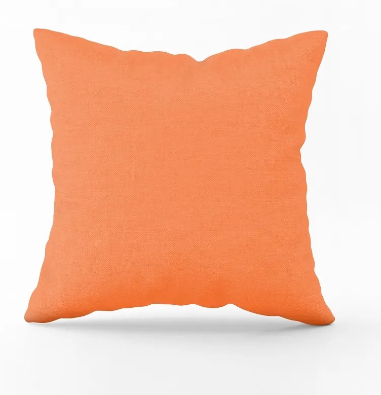 Bavlnená obliečka na vankúš - oranžová Rozmer: 42 x 35 cm, Zapínanie: Gombíky