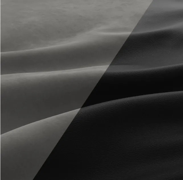 Sedacia súprava FORESTA v tvare U, pravá tmavosivá / čierna