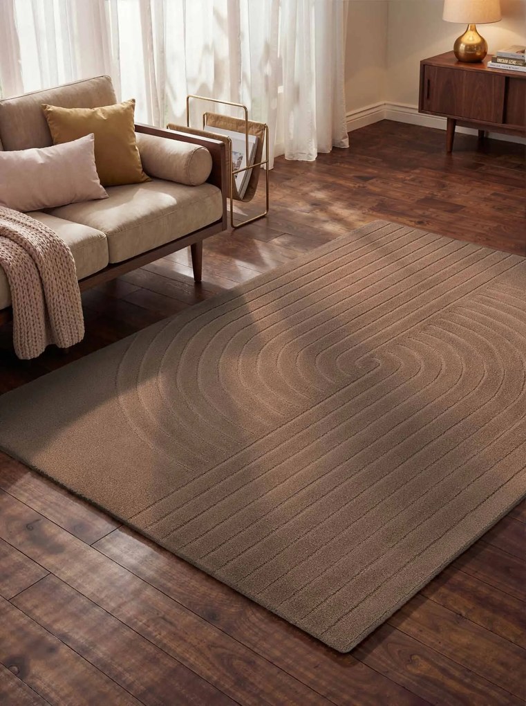 Vikosa, Kusový koberec Vikosa Arcura 106300 Brown, 80x150, hnedá, obývacia izba