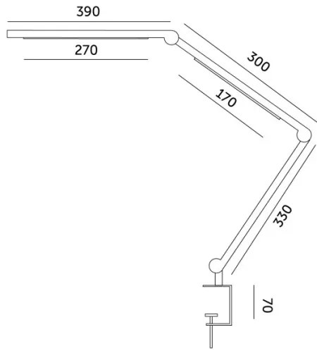 LED Stmievateľná stolná lampa TENUIX FOLD LED/20W/230V 3000-6500K čierna