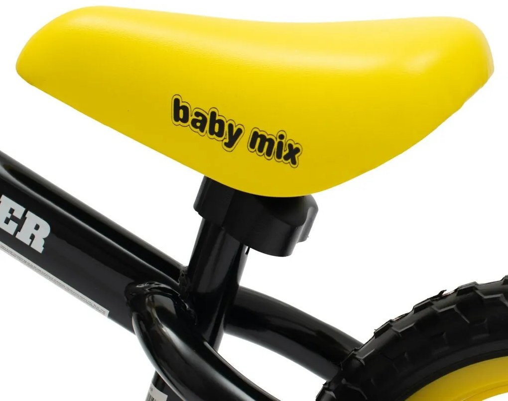 Detský balančný bicykel Baby Mix Traveller čierny