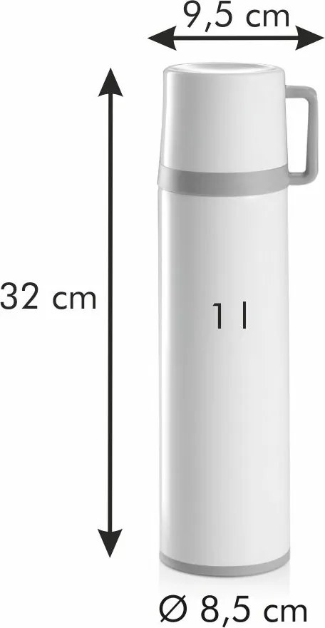 Tescoma Termoska s hrnčekom CONSTANT CREAM 1,0 l, nerez , 1 l
