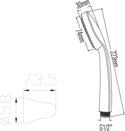 Bruckner - Sprchová sada lesklý chróm