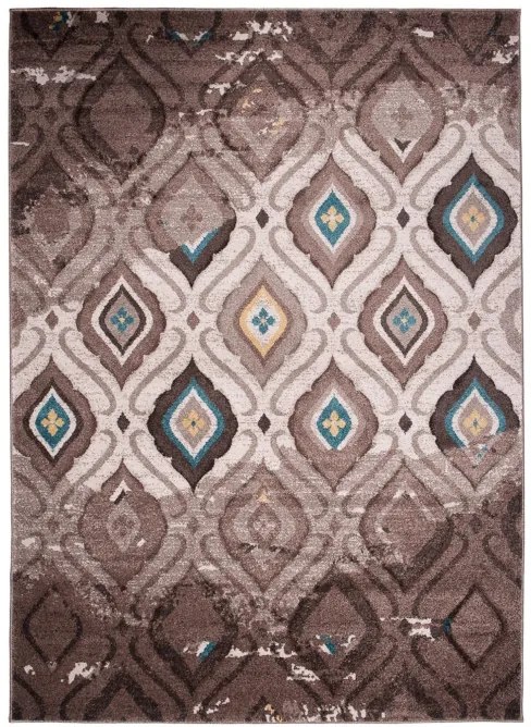 Koberec Sumatra H109A Geometric hnedý, tmavo béžový
