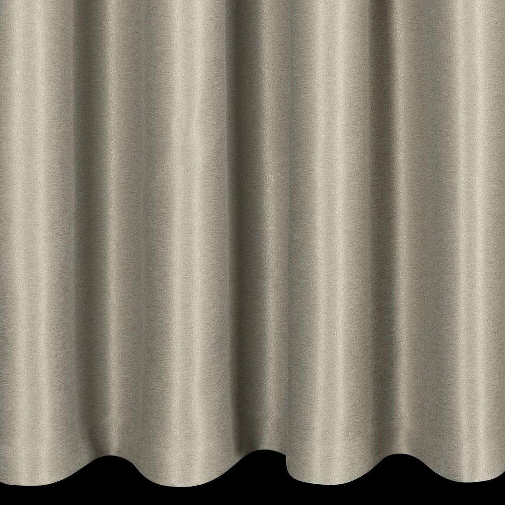 ZATEMŇOVACÍ ZÁVES NA KRÚŽKOCH SELINA 140X250 CM TMAVOBÉŽOVÁ