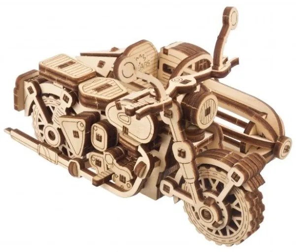 Ugears 3D drevené mechanické puzzle Harry Potter Hagridova lietajúca motorka