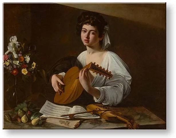 Obraz na plátne Michelangelo Caravaggio - Lutnista | rôzne rozmery