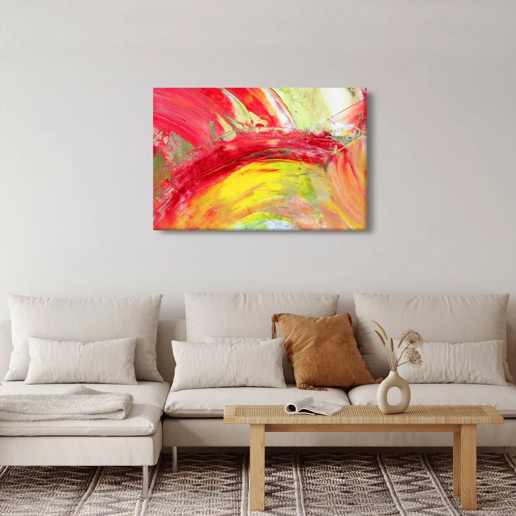 Obraz abstrakcie - maľba (90x60 cm)
